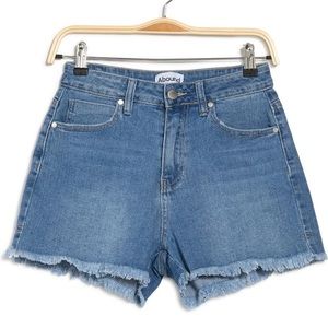 Abound fray hemmed jean shorts